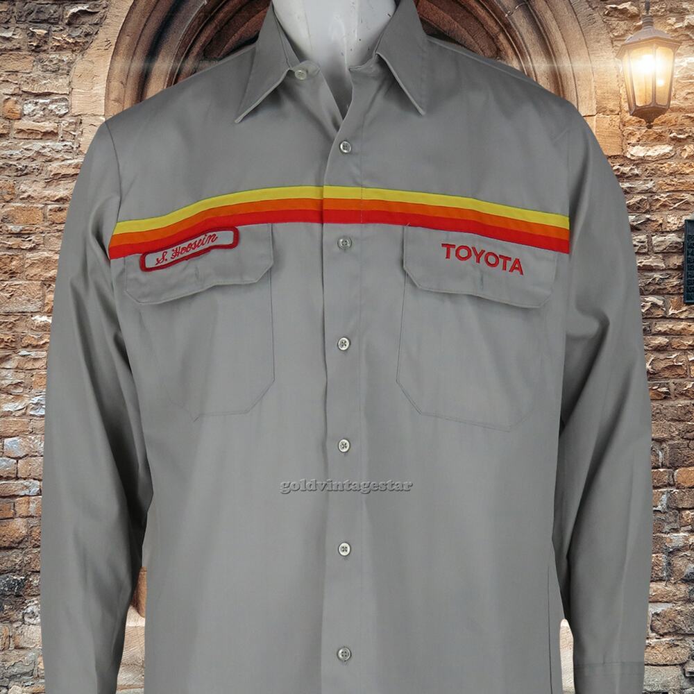 Vintage Toyota Mechanic Technician Uniform Shirt XS